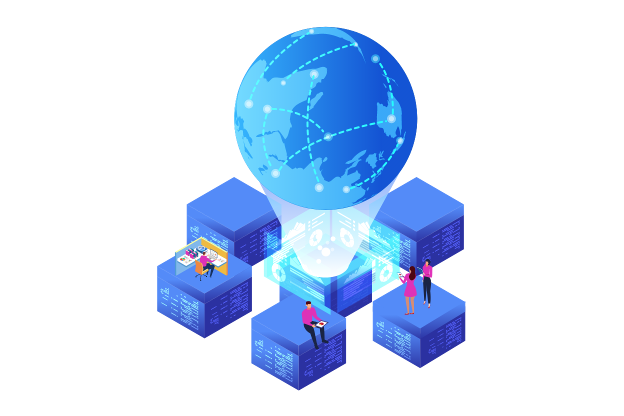 Cross border services illustration
